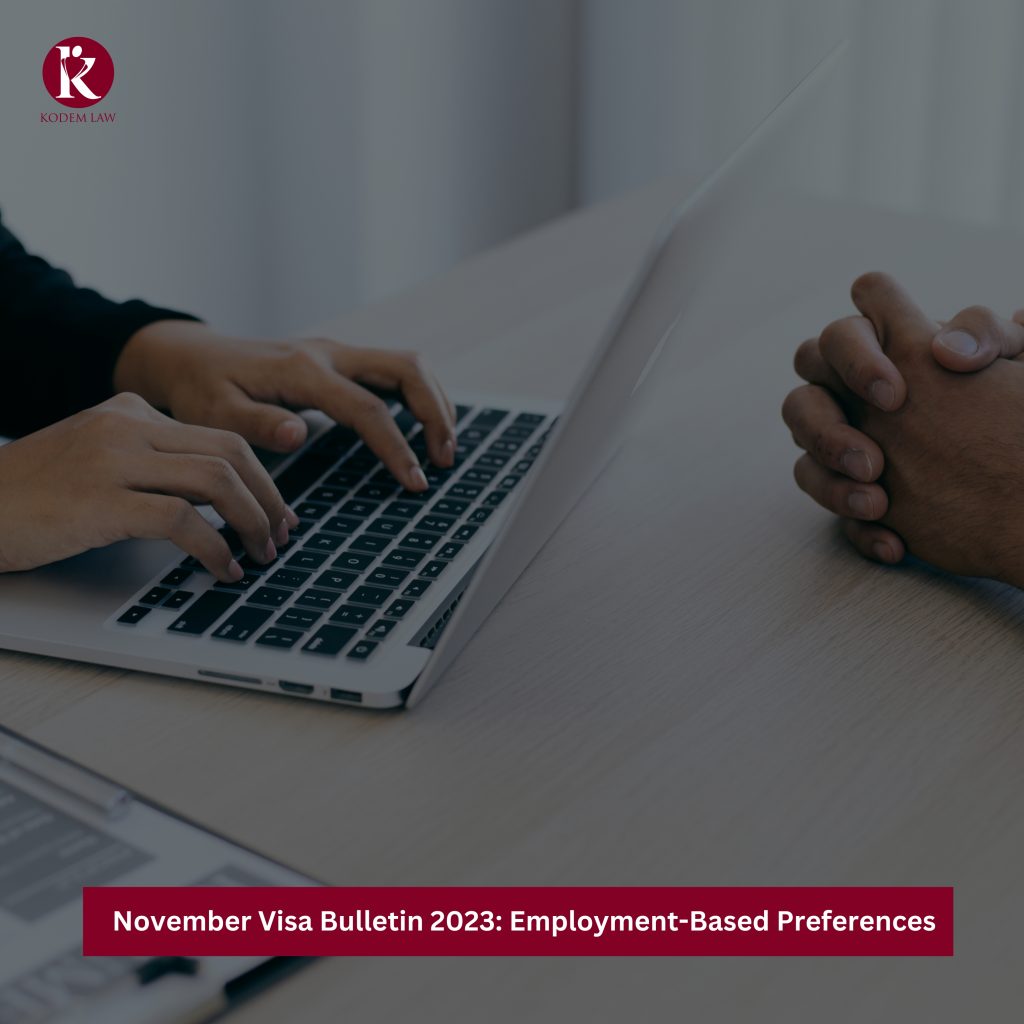 November Visa Bulletin 2023 Employment-Based Preferences